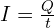 I = \frac{Q}{t}