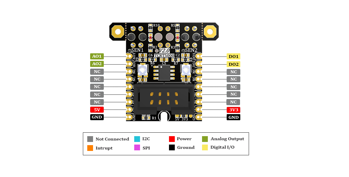 TCRT5000-2 pinout