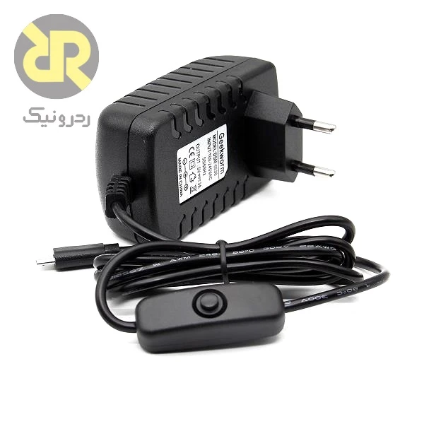 آداپتور مخصوص رسپبری پای ۴ مدل 5V 3A Type-C