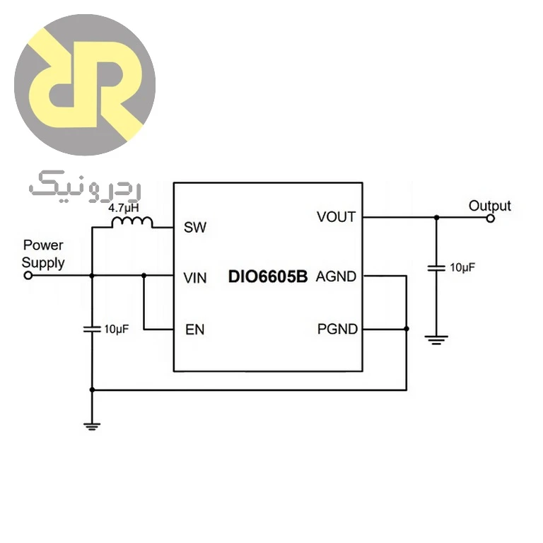 آی سی DIO6605B رگولاتور سوئیچینگ Boost ولتاژ 2.7V to 5.5V - Image 2