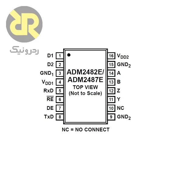آی سی ADM2482E فرستنده گیرنده ایزوله RS-485 با سرعت 16Mbps - Image 2