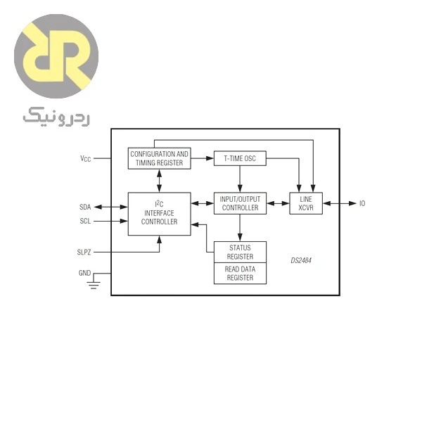 آی سی DS2484Q مبدل پروتکل I2C به 1-Wire با ولتاژ 3.3V - Image 2