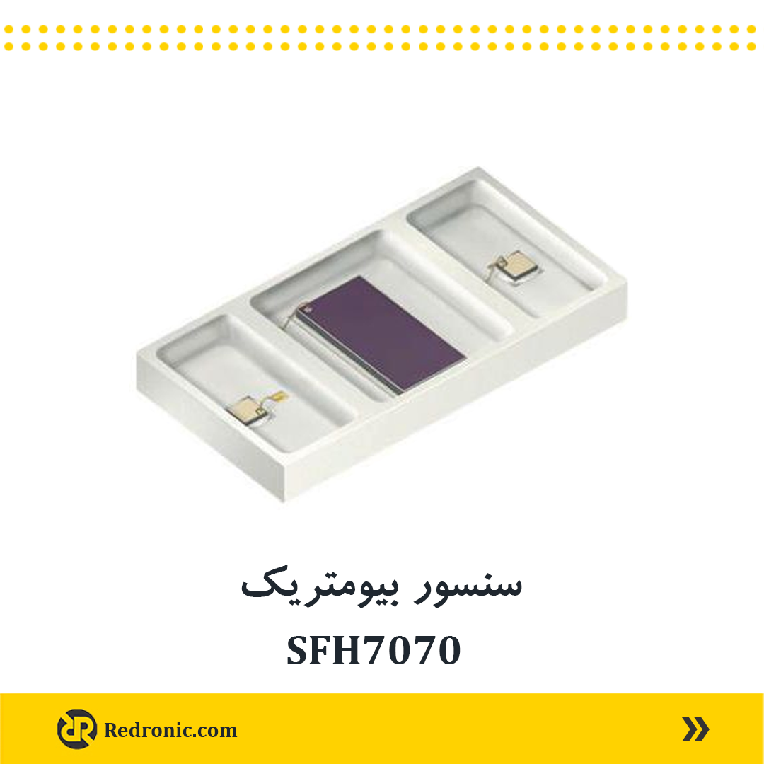 سنسور sfh7070 نوری مجتمع برای پایش ضربان قلب (HRM) LED سبز (530 نانومتر) - Image 2