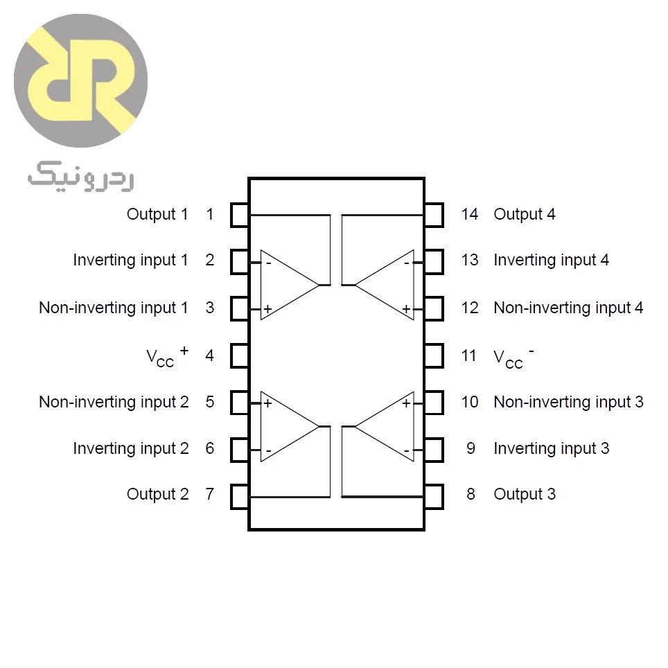 آیسی LM324DT تقویت کننده عملیاتی 1.3MHz Quad - Image 3
