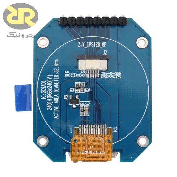 نمایشگر TFT 1.28 اینچ دایرهای مدل GC9A01 - Image 2