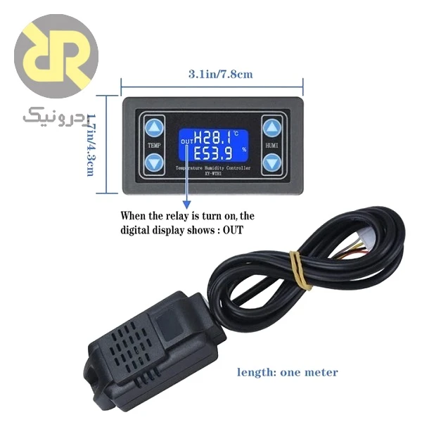 کنترلر XY-WTH1 سنسور دما و رطوبت -20~60°C ، 0~99%RH - Image 3