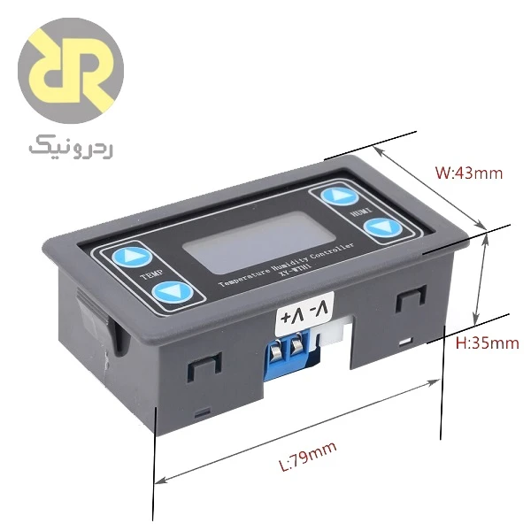 کنترلر XY-WTH1 سنسور دما و رطوبت -20~60°C ، 0~99%RH - Image 4