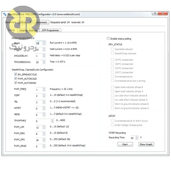تستر درایور استپر موتور مدل TMC2208 - Image 5