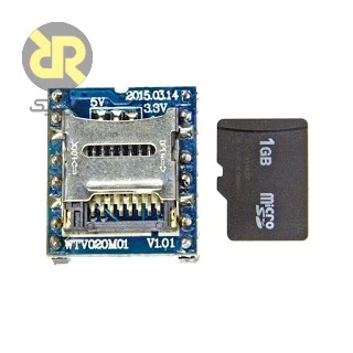 ماژول WTV020M01 پخشکننده صوتی SD-Card PWM/DAC - Image 2