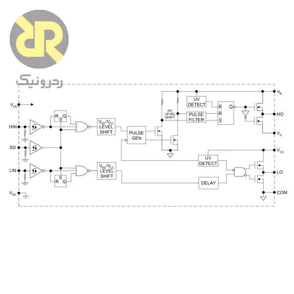 آی سی IR2110 گیت درایور نیم پل High-Side/Low-Side - Image 3