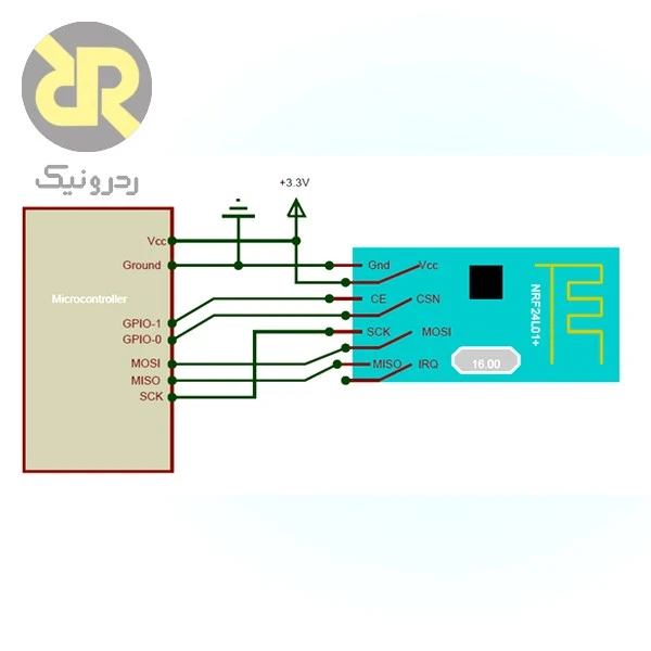 ماژول nRF24L01 فرستنده گیرنده 2.4GHz SPI - Image 3