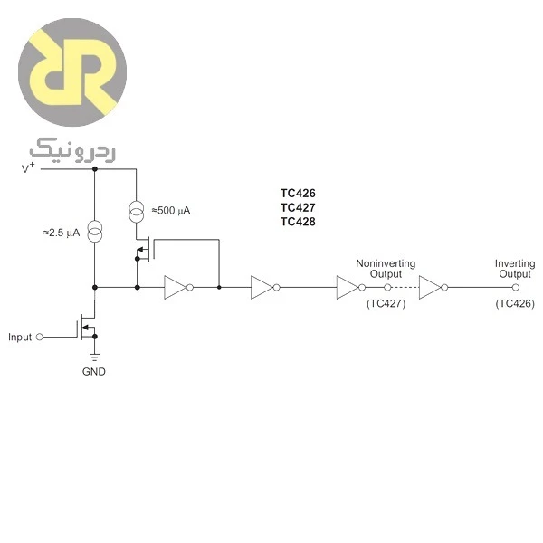 آی سی TC426CPA گیت درایور دوگانه Dual MOSFET - Image 2