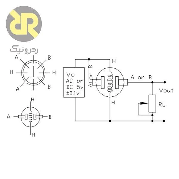 سنسور MQ-4 سنسور گاز و کیفیت هوا متان/LNG