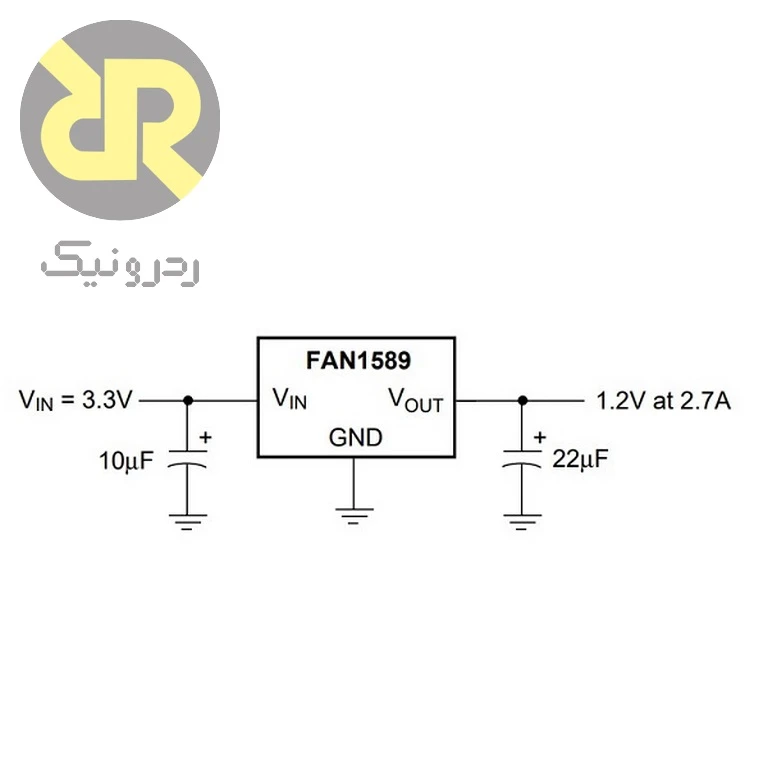 آی سی FAN1589D رگولاتور ولتاژ LDO 1.2V - Image 2