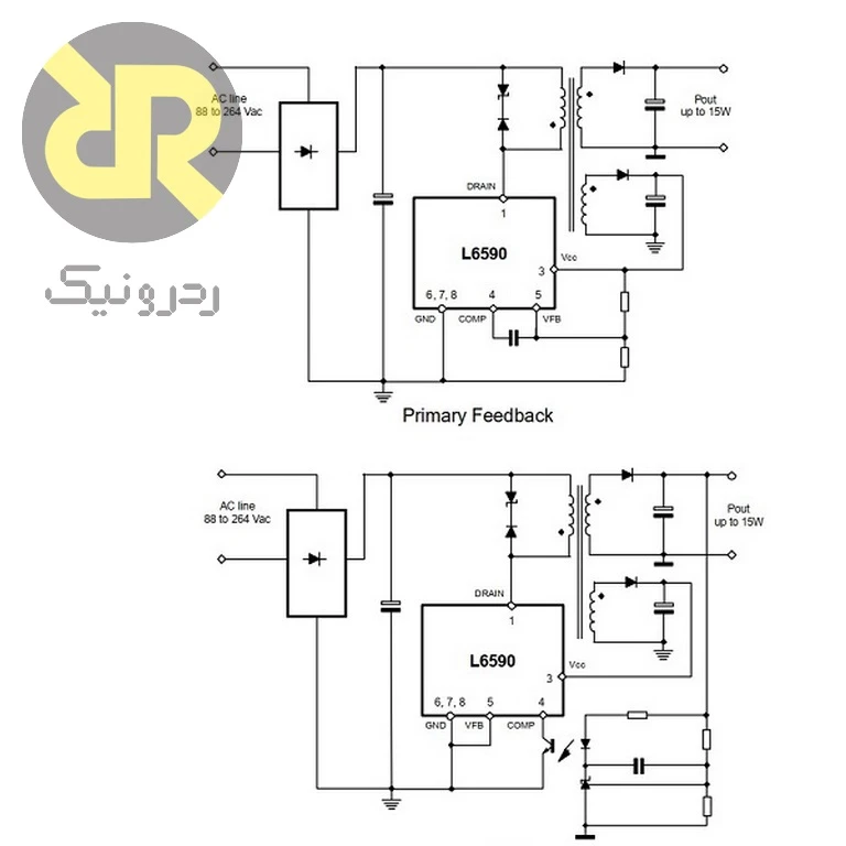 آی سی L6590 مبدل AC-DC ولتاژ 700V - Image 3