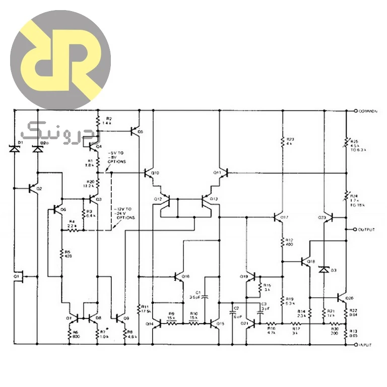 آی سی UA7918UC رگولاتور ولتاژ منفی -18V - Image 2