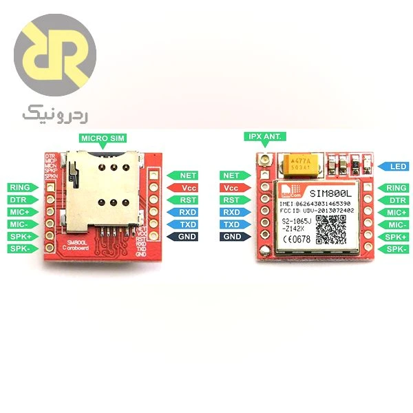 ماژول GSM/GPRS مدل SIM800L با خشاب Micro-SIM - Image 4