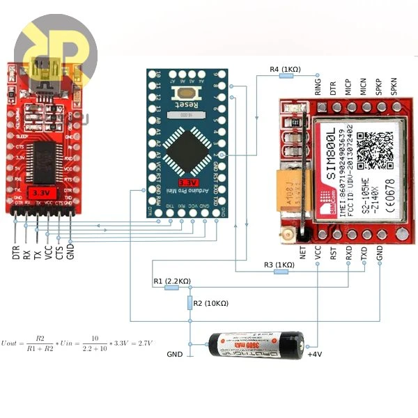 ماژول GSM/GPRS مدل SIM800L با خشاب Micro-SIM - Image 6