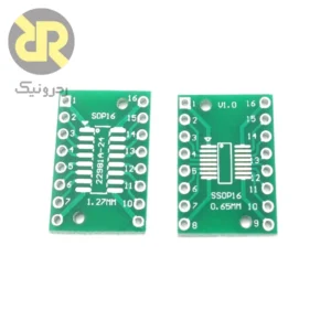 برد SOP-SSOP16 پکیج تبدیل SMD به DIP با SOP16 / SSOP16